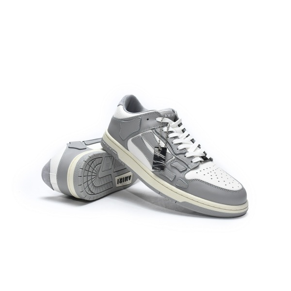 PKGoden AMIRI Skel Top Low Whtie Grey,MFS003-043