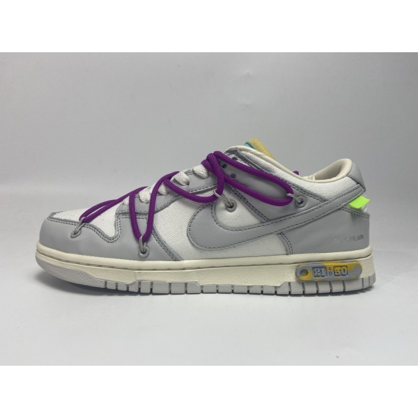 PKGoden Dunk Low Off-White Lot 21, DM1602-100