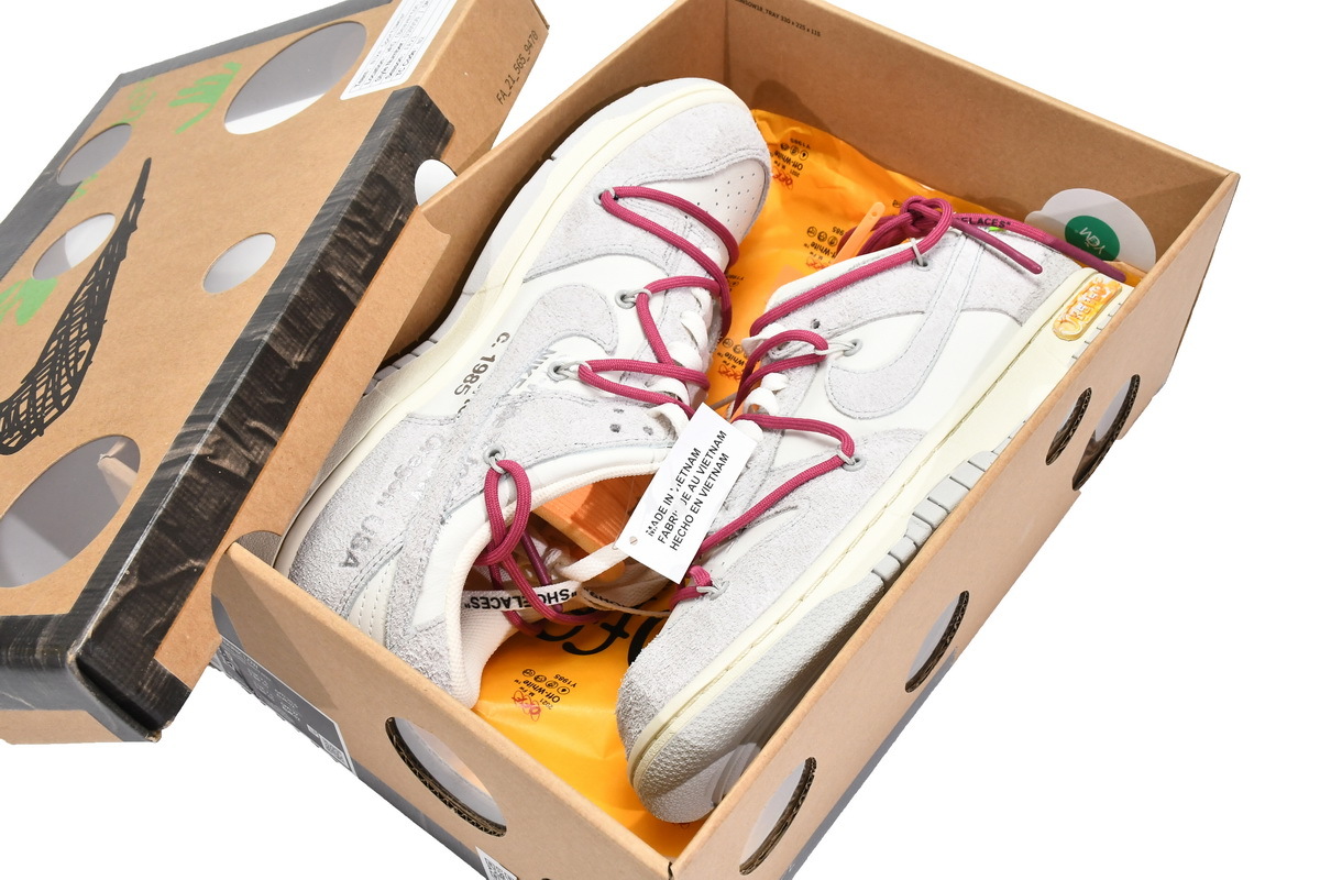 LJR Dunk Low Off-White Lot 35，DJ0950-114