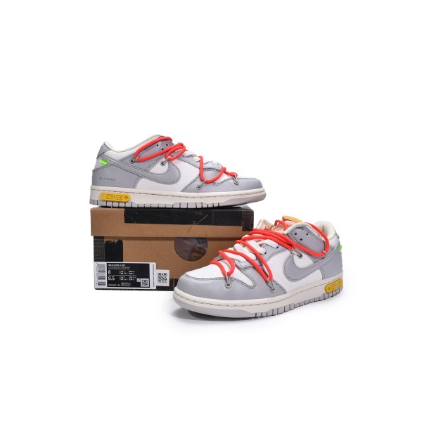 PKGoden Dunk Low Off-White Lot 6，DM1602-110