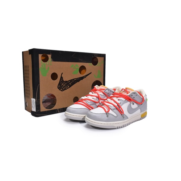 PKGoden Dunk Low Off-White Lot 6，DM1602-110