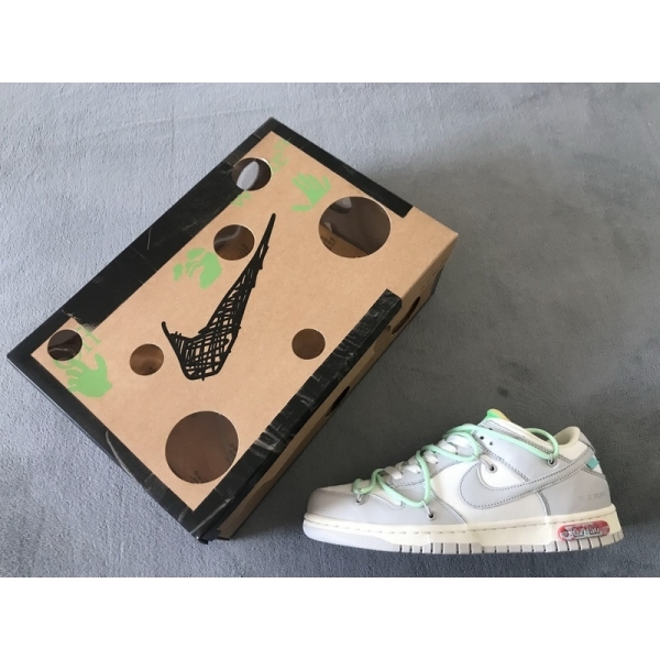 PKGoden Dunk Low Off-White Lot 7，DM1602-108