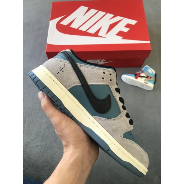 PKGoden Dunk Low SP Travis Scott PlayStation Grey Blue,CU1726-400