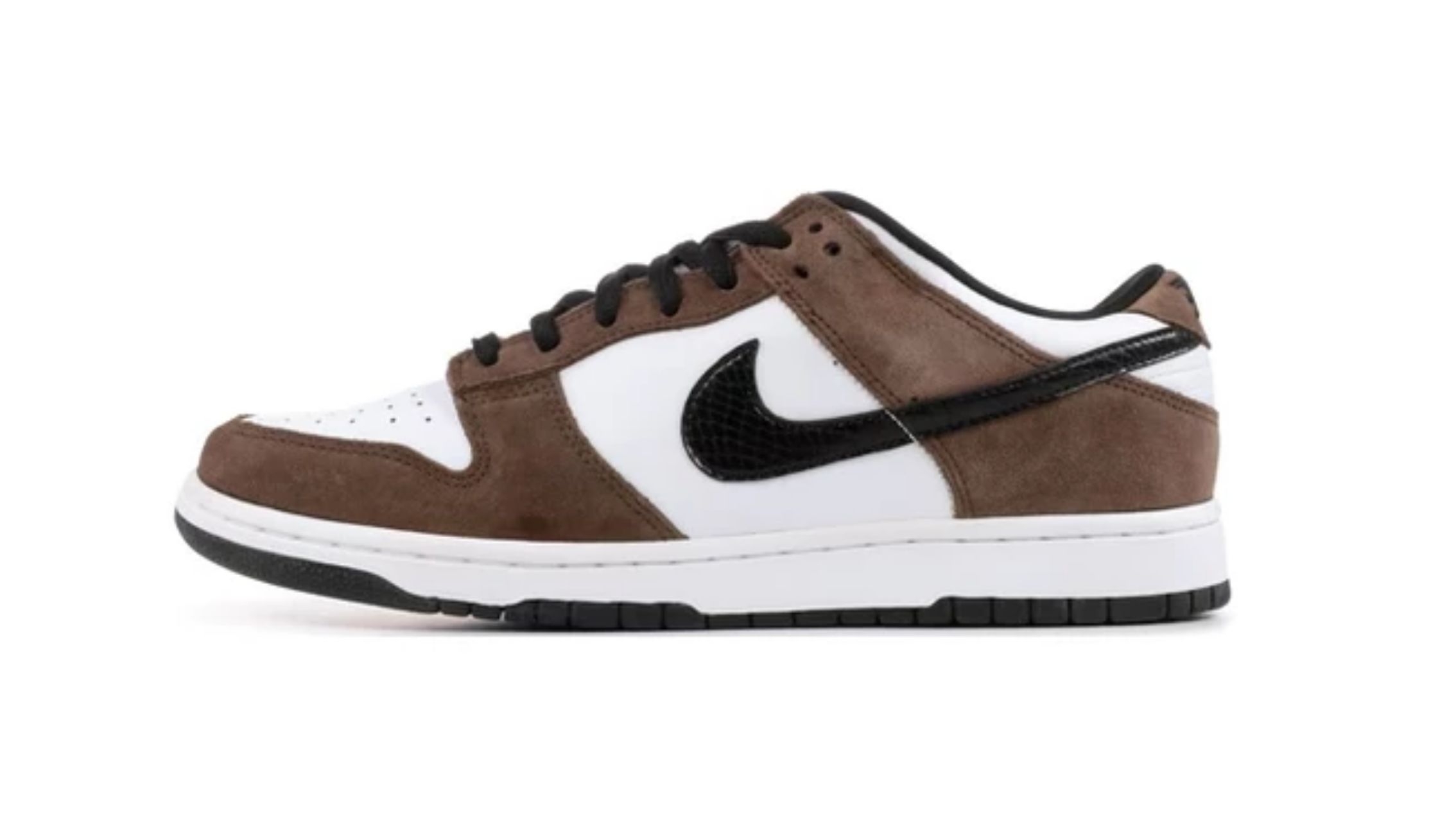 LJR Dunk Low White Black Trail End Brown，304292-102 