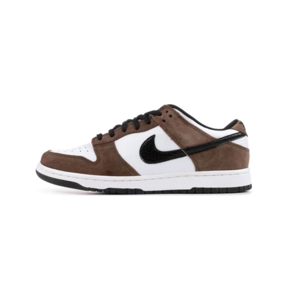 PKGoden Dunk Low White Black Trail End Brown，304292-102 