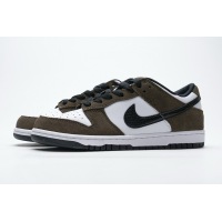 PKGoden Dunk Low White Black Trail End Brown，304292-102 