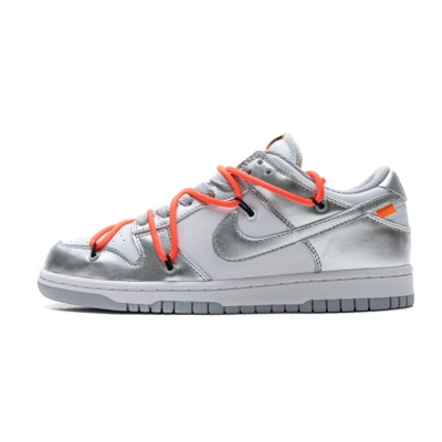 LJR Dunk SB Low OFF White Silver White，CT0856-800 01
