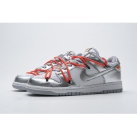 PKGoden Dunk SB Low OFF White Silver White，CT0856-800