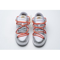 PKGoden Dunk SB Low OFF White Silver White，CT0856-800