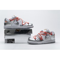 PKGoden Dunk SB Low OFF White Silver White，CT0856-800