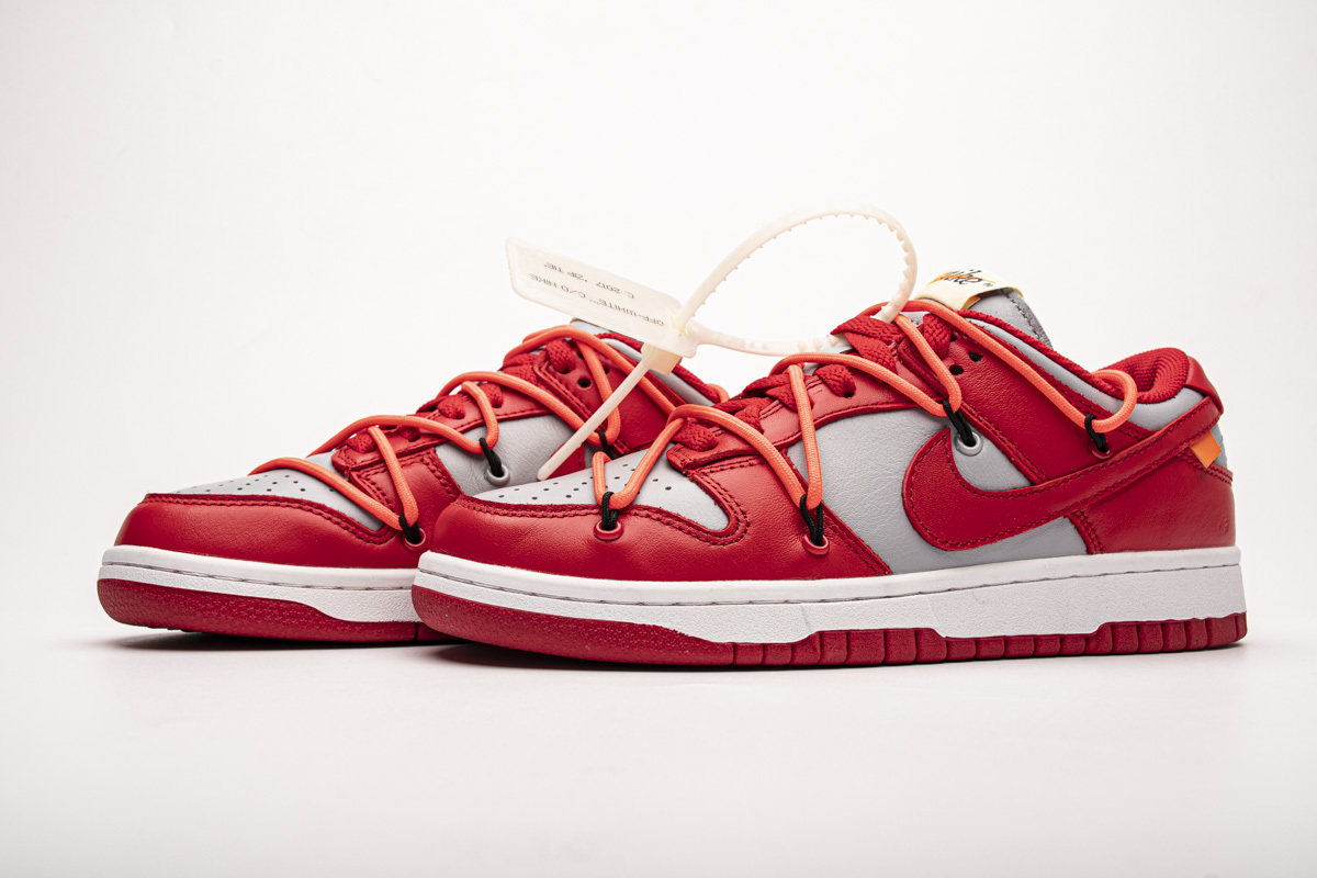 LJR Dunk SB Low Off-White University Red, CT0856-600