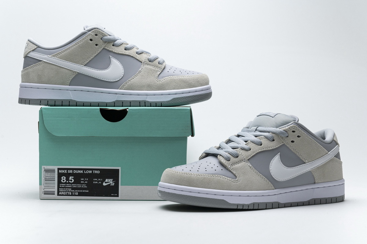 LJR Dunk SB Low Summit White Wolf Grey, AR0778-110