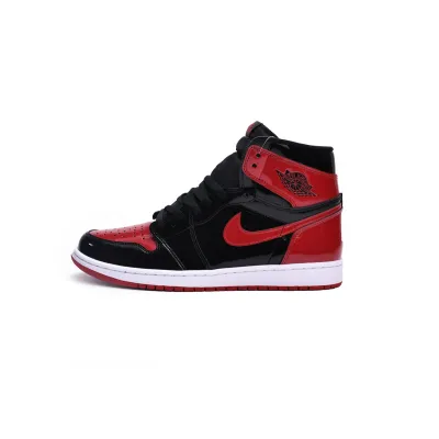 LJR Jordan 1 High OG Bred Patent , 555088-063 01