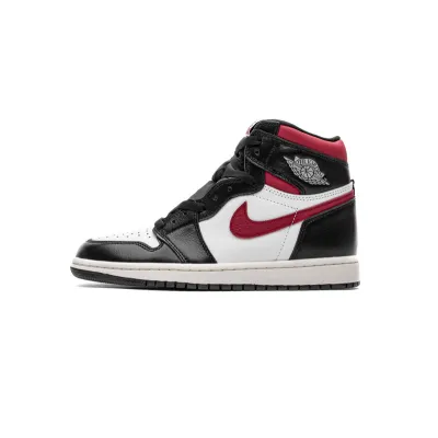 LJR Jordan 1 Retro High Black Gym Red，555088-061  01