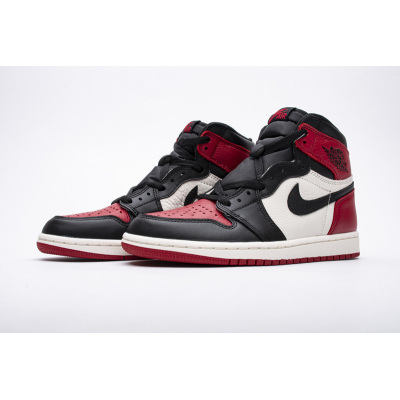 PKGoden Jordan 1 Retro High Bred Toe，555088-061  