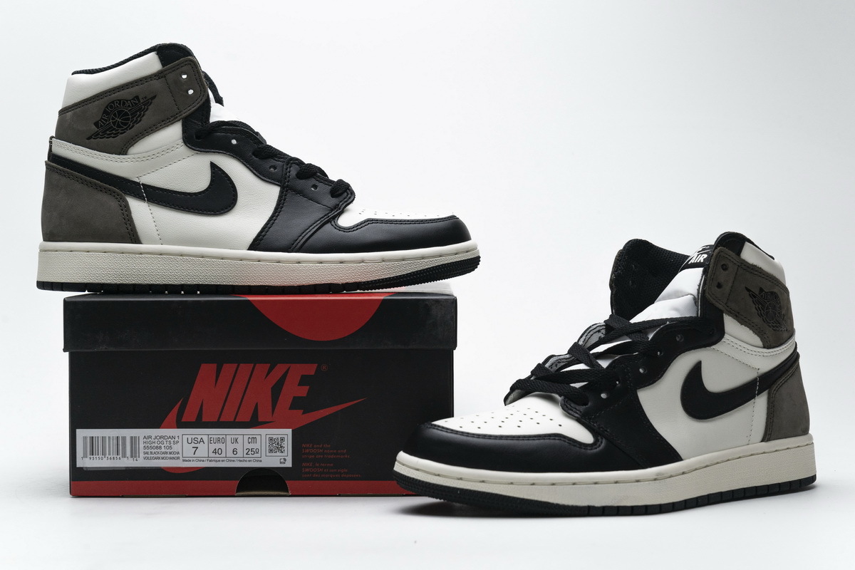 LJR Jordan 1 Retro High Dark Mocha，555088-105 