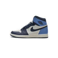 PKGoden Jordan 1 Retro High Obsidian UNC，555088-140