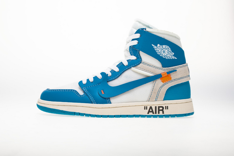 LJR Jordan 1 Retro High Off-White University Blue, AQ0818-148