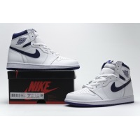 PKGoden Jordan 1 Retro High OG White Purple，555088-115