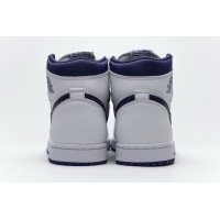 PKGoden Jordan 1 Retro High OG White Purple，555088-115