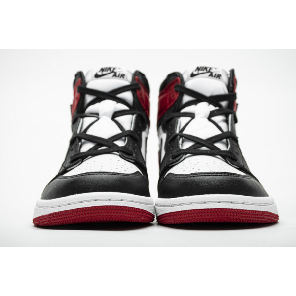 PKGoden Jordan 1 Retro High Satin Black Toe (W)， CD0461-016 