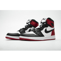 PKGoden Jordan 1 Retro High Satin Black Toe (W)， CD0461-016 