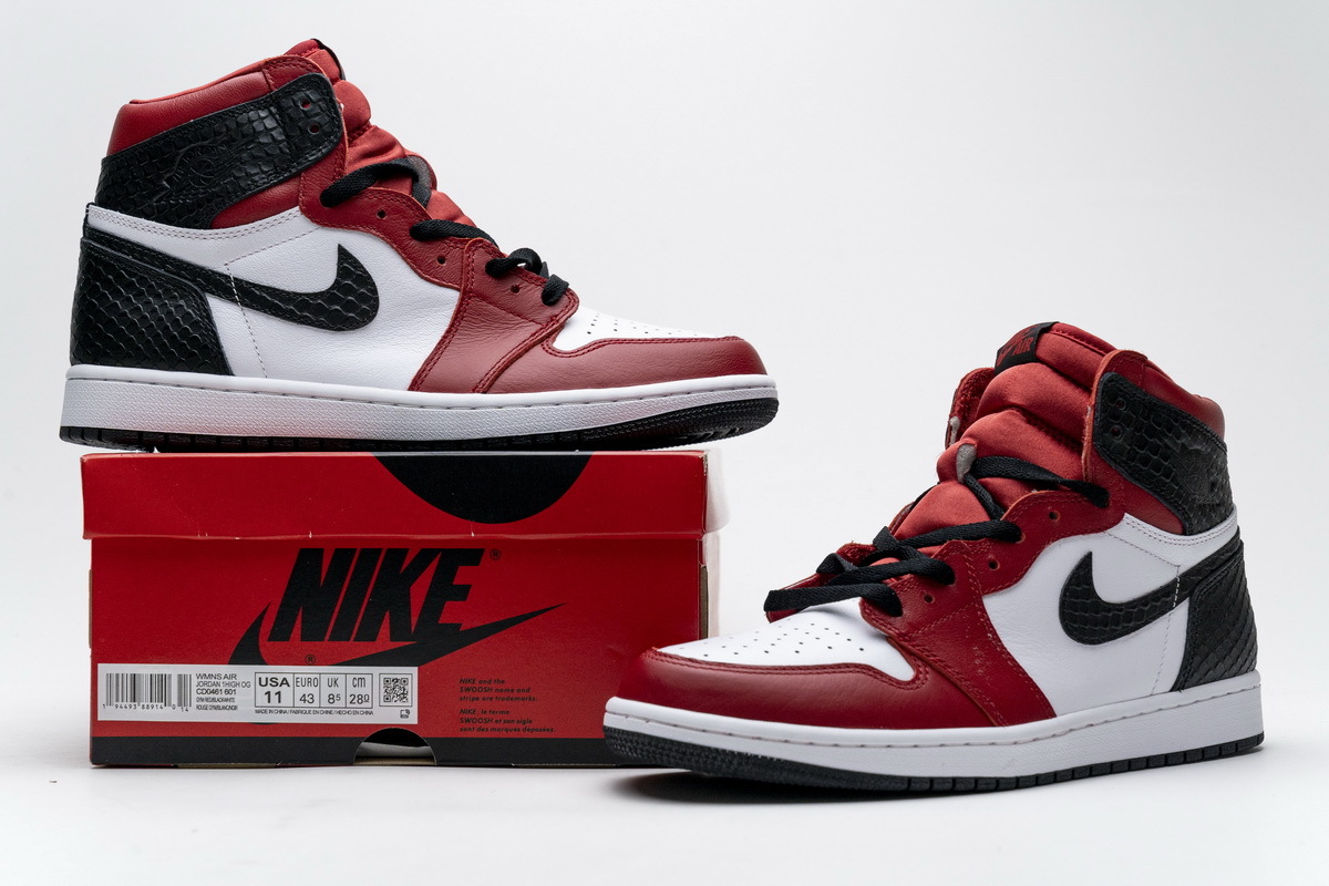 LJR Jordan 1 Retro High Satin Snake Chicago (W)，CD0461-601 