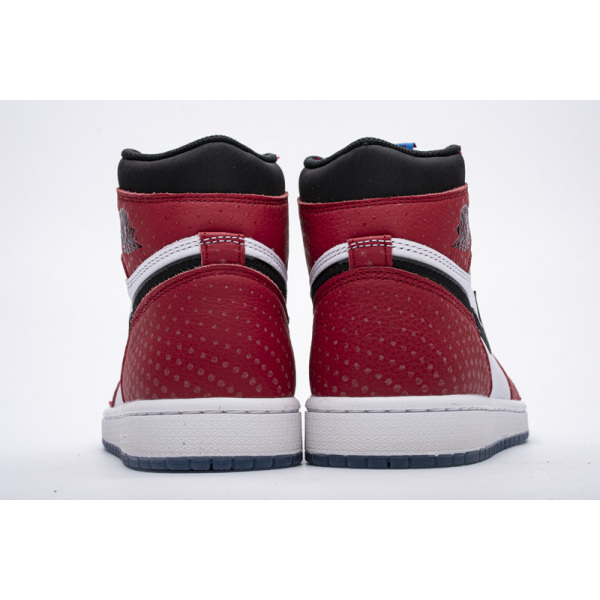 PKGoden Jordan 1 Retro High Spider-Man Origin Story，555088-602 