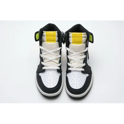 LJR Jordan 1 Retro High White Black Volt University Gold，555088-118 02