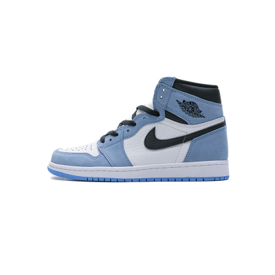 PKGoden Jordan 1 Retro High White University Blue Black（2021）， 555088-134 