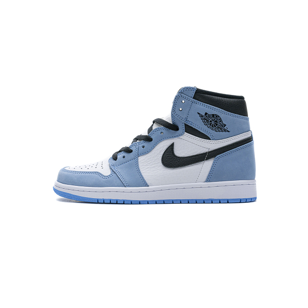 PKGoden Jordan 1 Retro High White University Blue Black（2021）， 555088-134 