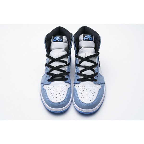 PKGoden Jordan 1 Retro High White University Blue Black（2021）， 555088-134 