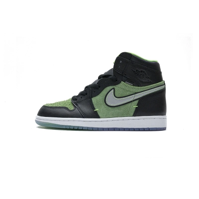 LJR Jordan 1 Retro High Zoom Zen Green，CK6637-002   01
