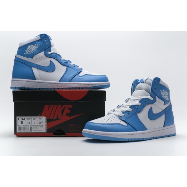 PKGoden Jordan 1 Retro UNC，555088-117 