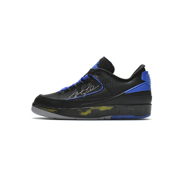 PKGoden Jordan 2 Retro Low SP Off-White Black Blue, DJ4375-004