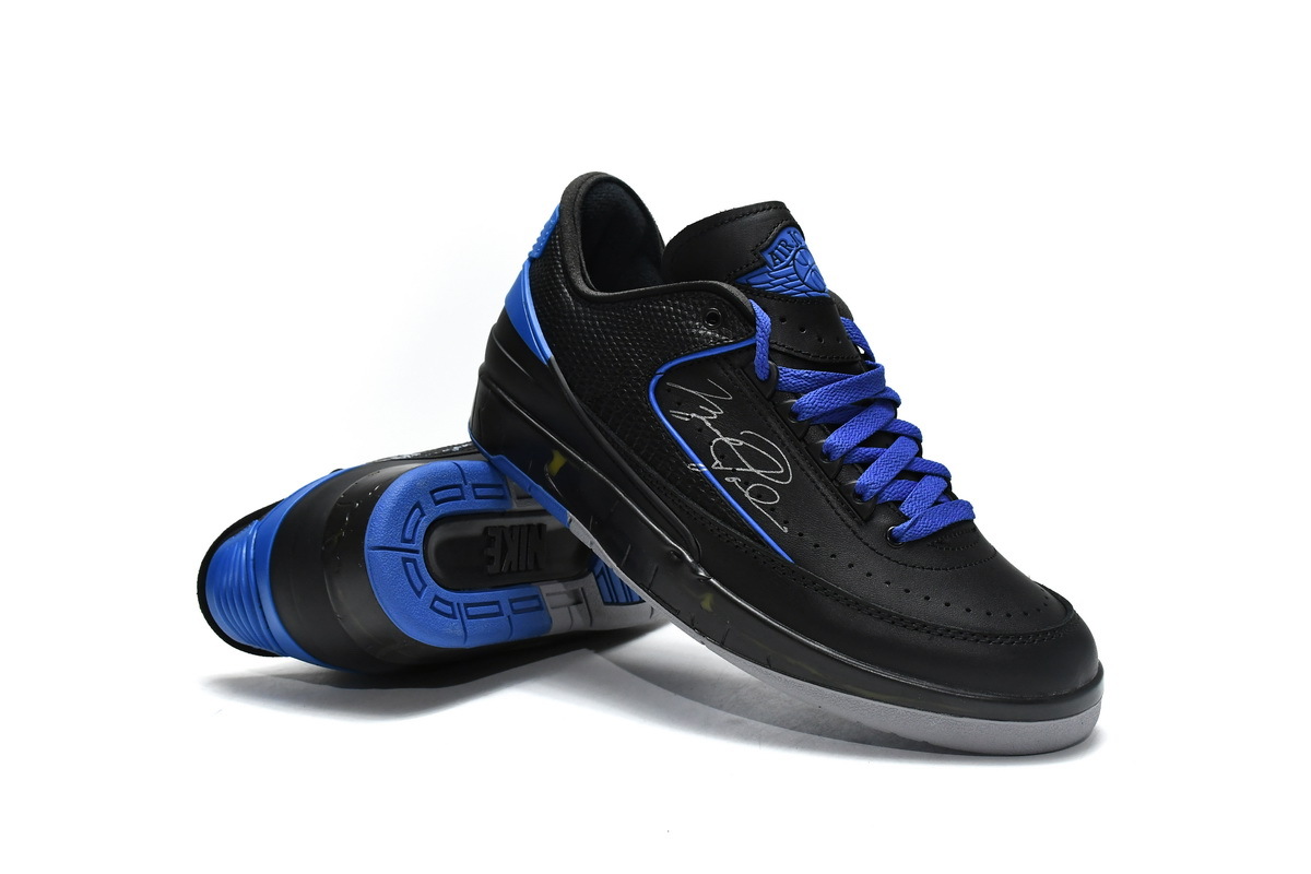LJR Jordan 2 Retro Low SP Off-White Black Blue, DJ4375-004