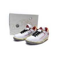 PKGoden Jordan 2 Retro Low SP Off-White White Red,DJ4375-106