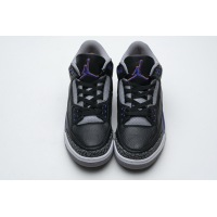 PKGoden Jordan 3 Retro Black Court Purple, CT8532-050