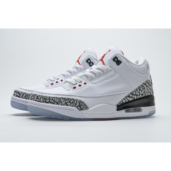 PKGoden Jordan 3 Retro Free Throw Line White Cement, 923096-101