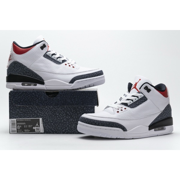 PKGoden Jordan 3 Retro SE Fire Red Denim (2020), CZ6431-100