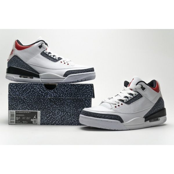 PKGoden Jordan 3 Retro SE-T CO JP Fire Red Denim, CZ6433-100