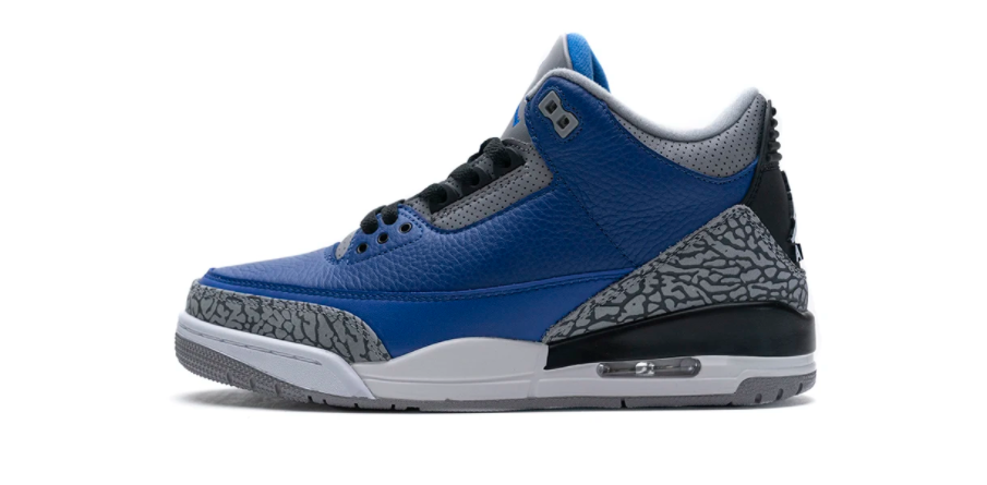 LJR Jordan 3 Retro Varsity Royal Cement, CT8532-400