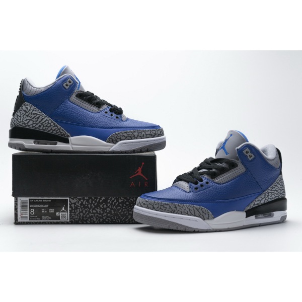 PKGoden Jordan 3 Retro Varsity Royal Cement, CT8532-400