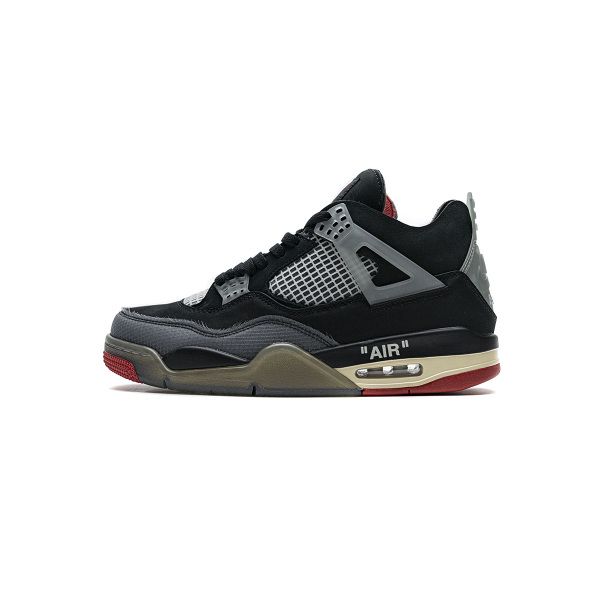 PKGoden Jordan 4 OFF-White Bred, CV9388-001