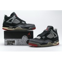 PKGoden Jordan 4 OFF-White Bred, CV9388-001