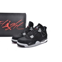 Limited time 40$ off  -  Jordan 4 Retro Black Canvas,DH7138-006