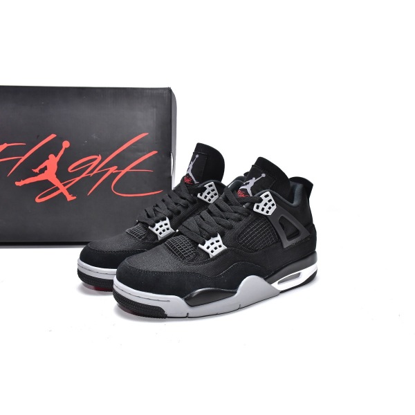 Limited time 40$ off  -  Jordan 4 Retro Black Canvas,DH7138-006