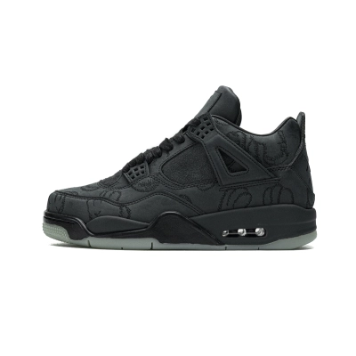 LJR Jordan 4 Retro Kaws Black，930155-001 01