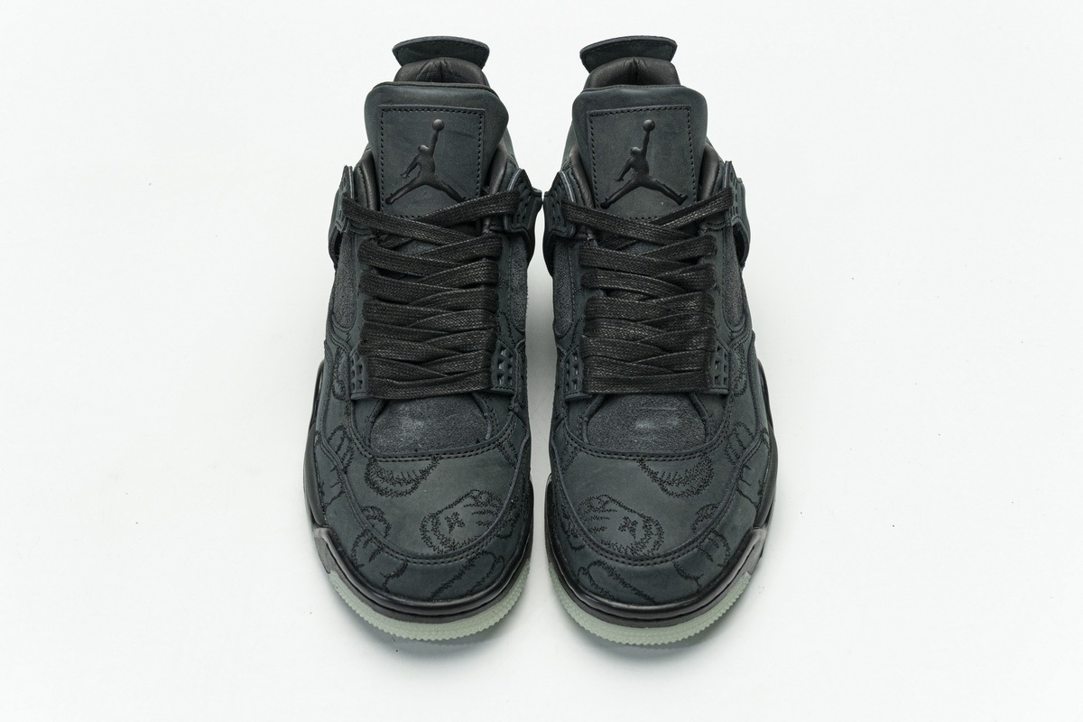 LJR Jordan 4 Retro Kaws Black，930155-001