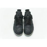 PKGoden Jordan 4 Retro Kaws Black，930155-001